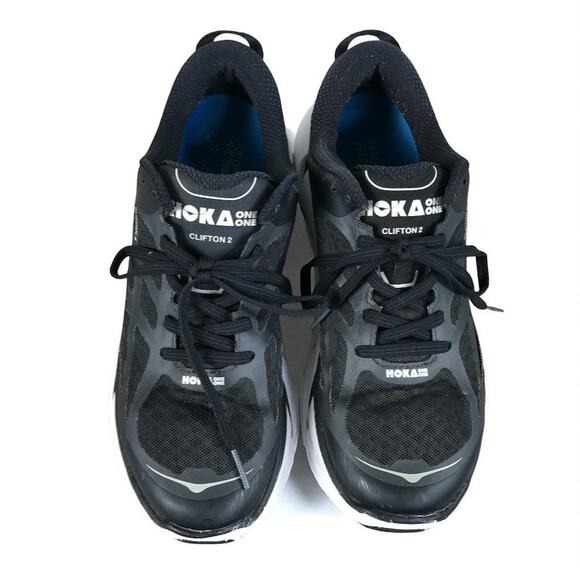 HOKA One One Clifton 2 Road-Running Shoes Sneaker Men 8.5 Black Everyday Travel main image 9